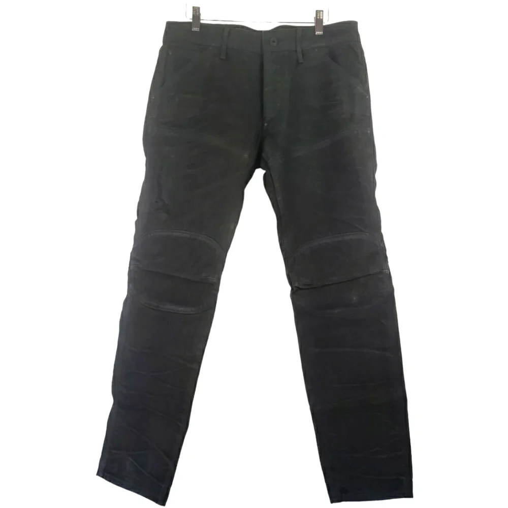 G-STAR Raw 5620 Low Tapered Moto Jeans Size 32 x 32 Waxed Gray